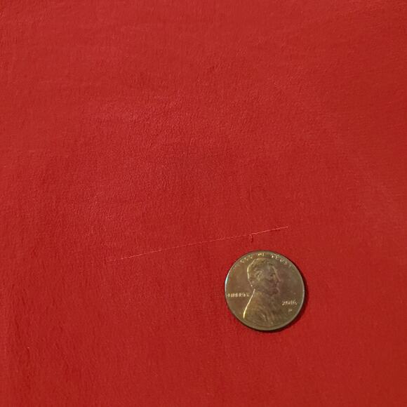 Tess Vintage 100% Silk Red Keyhole Blouse Womens Size 10 Top Holiday Event - Picture 8 of 11